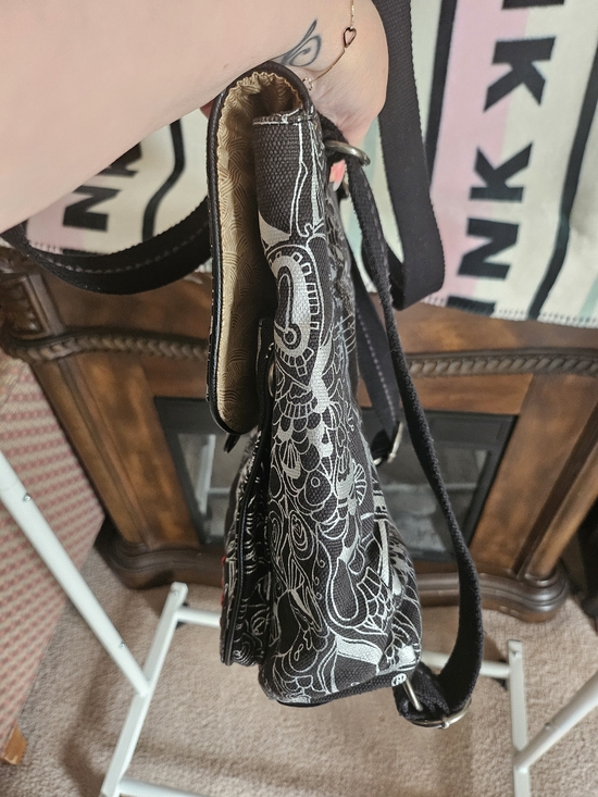 Sakroots Black Graphic Canvas Backpack Tote main image 14